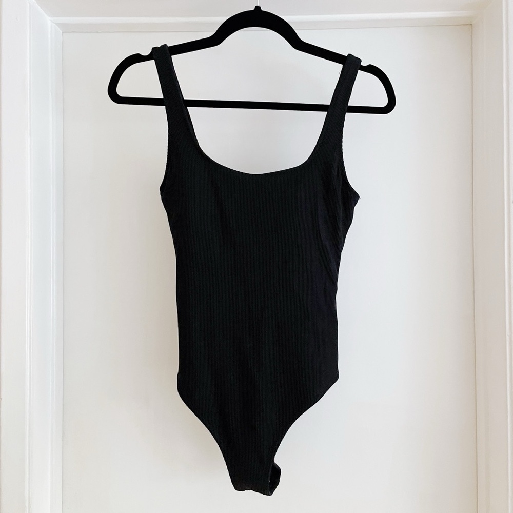 Aerie Ribbed Scoop Neck One Piece Swimsuit
